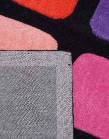 Акриловий килим FANTASIA 90819, Black/Purple - высокое качество по лучшей цене в Украине.